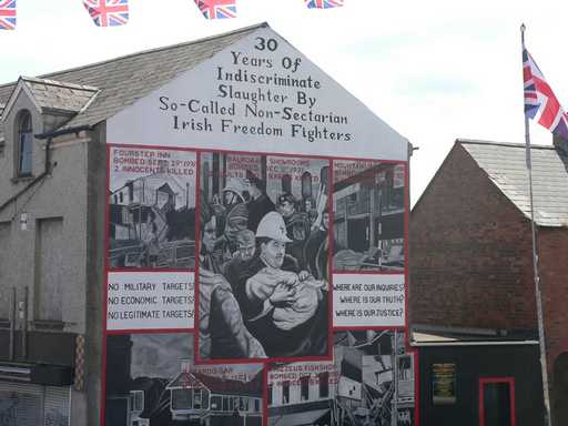 Muurschildering in Shankill Road