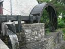 c enormous waterwheel in front of the corn mill at the Newmills Corn & Flax Mills